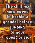 Example of the C1 C2 font: 'The chill fox norn vowed to heckle a grendel before jumping to your quest prize.'