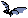 A pixel bat cursor