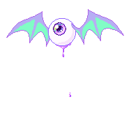 An eyebat flapping in the air